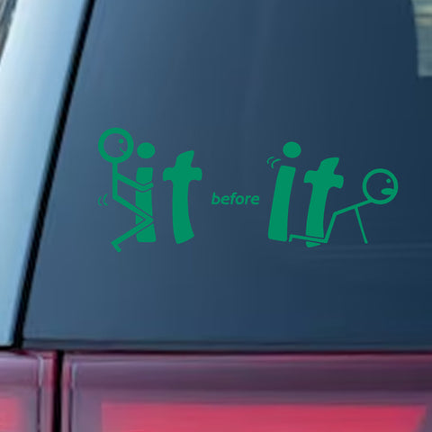 Xotic Tech Fu-ck It Before It Funny JDM Sticker Decal Vinyl Graphic for Cars Bumper Window Trucks Vans Walls Laptop " x 7"