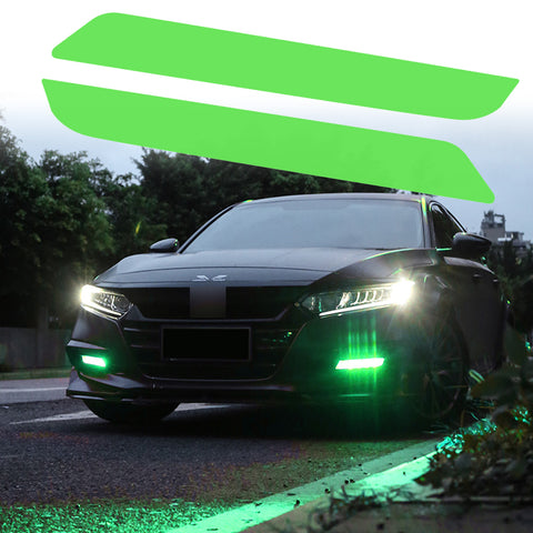 Xotic Tech Self Adhesive Front Fog Light DRL Tint Vinyl Film, Precut Fog Lamp Light Transmission Stickers Overlay Decal Exterior Decoration Compatible with Honda Accord 10th 2018 2019 2020