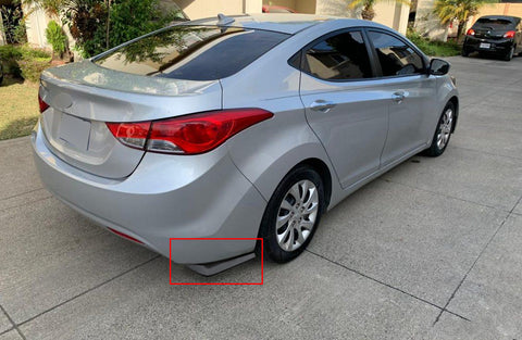 Splitters Canard Diffuser Winglet+Chinese Slogan Towing Strap Wind Universal Fit