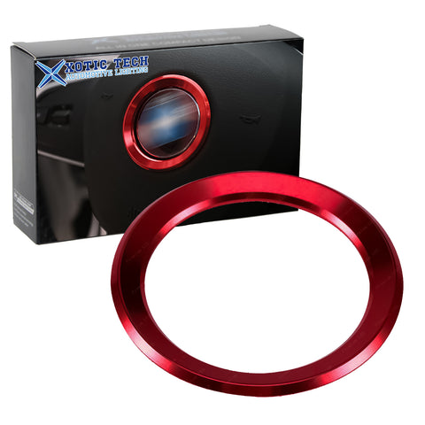 Red Aluminum Steering Wheel Logo Emblem Ring Cover For BMW 1 3 4 5 7 Series