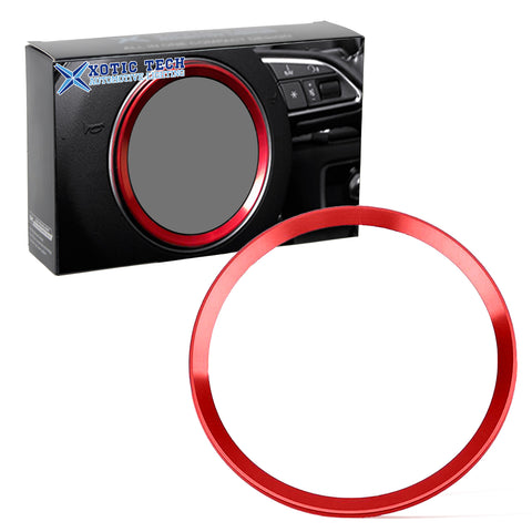 Steering Wheel Center Decoration Cover Trim For Audi A3 A6 Q3 Q5 A5 A6L Gold/Red