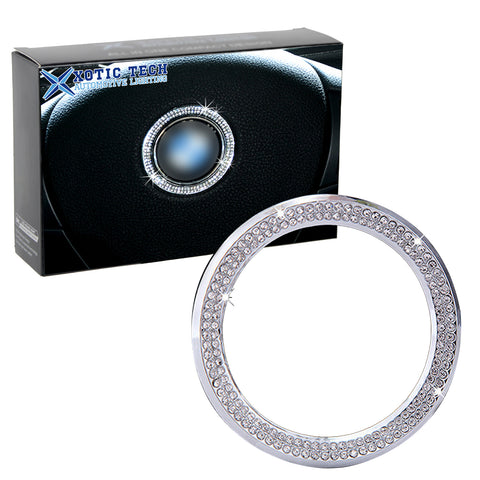 1 Piece 3D Rhinestone Car Steering Wheel Logo Decoration Sticker Ring Decal Trim For 2013-2015 BMW 1 3 5 Series x3 x5 x6