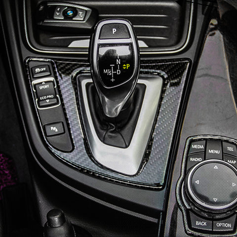 Carbon Fiber Window Switch Multimedia Control Panel Decor Trim For BMW 3 Series