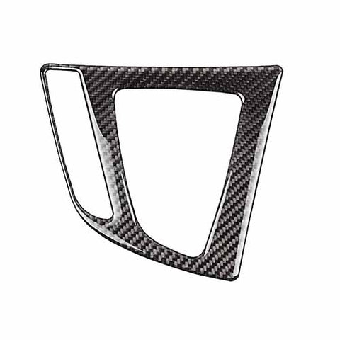Carbon Fiber Gear Shift Panel I-Drive Multimedia Frame Cover For BMW 3 Series