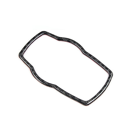 Carbon Fiber Gear Shift Panel I-Drive Multimedia Frame Cover For BMW 3 Series