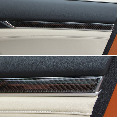 Real Carbon Fiber Steering Wheel Armrest Stripe Cover For Honda Civic 2016-21