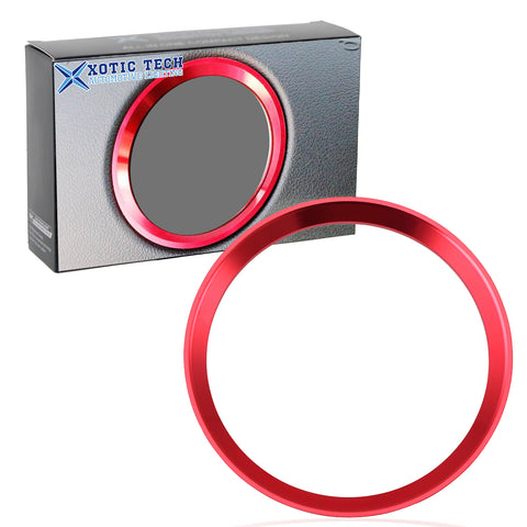 Glossy Car Steering Wheel Center Logo Ring Trim For Mercedes Benz B C GLK