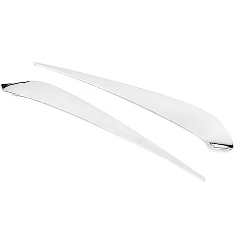 Chrome Front Hood Grille Headlight Fog Light Eyelid Cover Trim for Accord 18-20