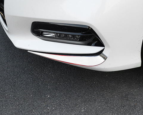 Chrome Front Hood Grille Headlight Fog Light Eyelid Cover Trim for Accord 18-20