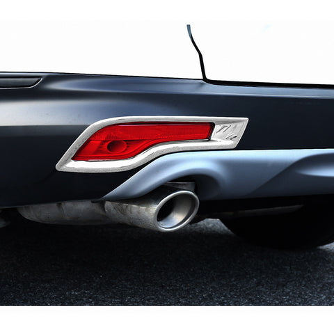 Chrome Rear Bumper Reflector Trunk Tailgate Lid Decor Trim For Honda CRV 17-2019