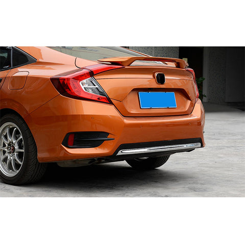 Chrome Rear Bumper Lip Tail Light Frame Molding Cover Trim For Honda Civic 16-18