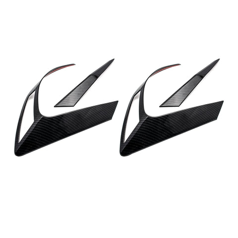 Carbon Fiber ABS Rear Tail Light + Reflector Frame Cover For Civic 2016-21 Sedan