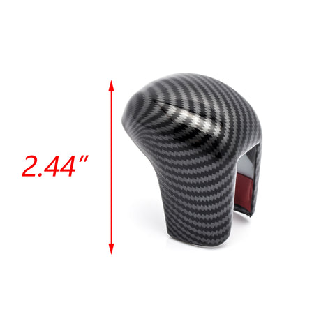 ABS Carbon Fiber Car Interior Center Console Gear Shift Knob Cover Trim for Honda Civic 2016-2019