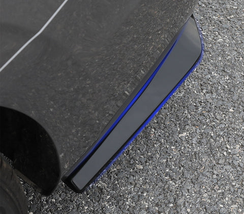 Universal Fit 6Pcs Rear Bumper Wing Lip Diffuser Splitter Shark Fins + Canard Valence Spoiler Deflector Body Kits