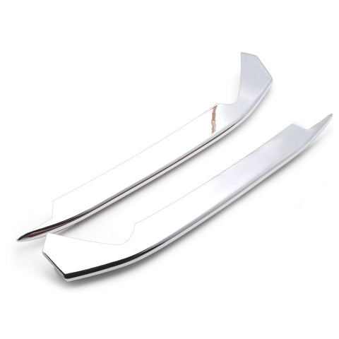 Chrome Front Hood Grille Headlight Fog Light Eyelid Cover Trim for Accord 18-20