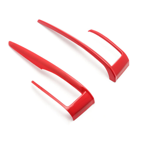 Glossy Red Inner Gear Shift Button Frame Decor Trim For Honda Civic 2016-2021