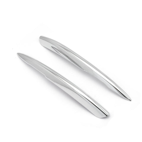 Chrome Silver Rear Bumper Lip Reflector Insert Decor Trim For Honda Civic 16-18