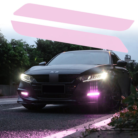 Xotic Tech Self Adhesive Front Fog Light DRL Tint Vinyl Film, Precut Fog Lamp Light Transmission Stickers Overlay Decal Exterior Decoration Compatible with Honda Accord 10th 2018 2019 2020