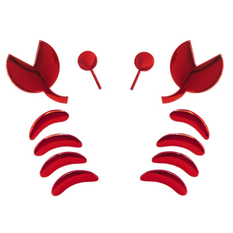 1pc x 3D Silver Chrome Devil Demon Sticker Decal Auto Car Emblem Decal Decoration