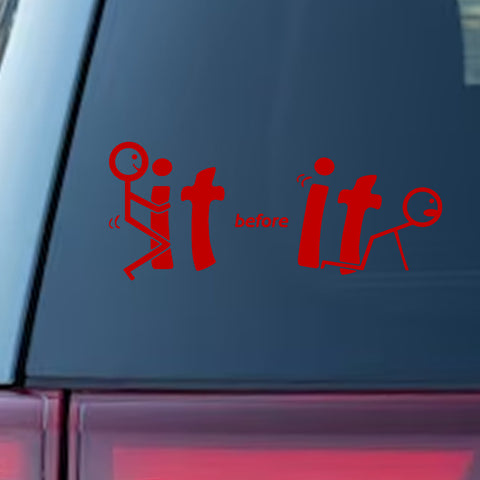 Xotic Tech Fu-ck It Before It Funny JDM Sticker Decal Vinyl Graphic for Cars Bumper Window Trucks Vans Walls Laptop " x 7"