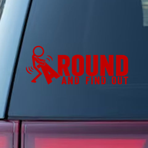 Xotic Tech FAFO Funny JDM F*ck Around and Find Out Sticker Decal Vinyl Graphic for Cars Bumper Window Trucks Vans Walls Laptop 3" x 7"