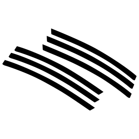 6pcs Car Body L&R Side Vent Insert Stripe Decal Vinyl Inlay Sticker Compatible with Chevrolet Camaro 2010-2015 (Matte Black)