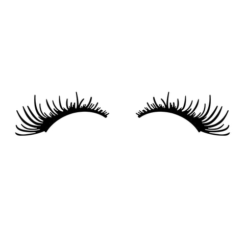 18" x 8" Car Eyelashes Decal Sticker Badge Universal For Headlight Fog Light 2x