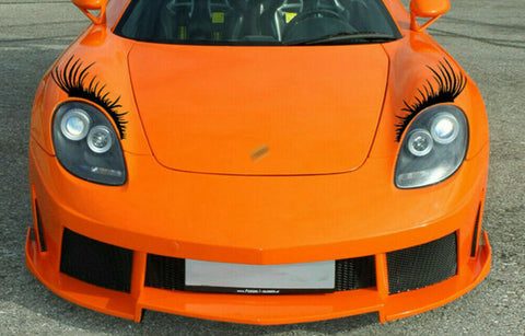 Eyelashes Fog Lights Decal Sticker Badge Funny Cute Auto Body Stickers Universal 4 Pieces