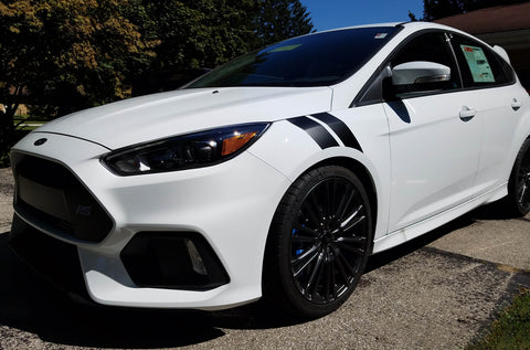 Universal For Auto Front Fender Hood + Rearview Mirror + Wheels Hub Rim Stickers