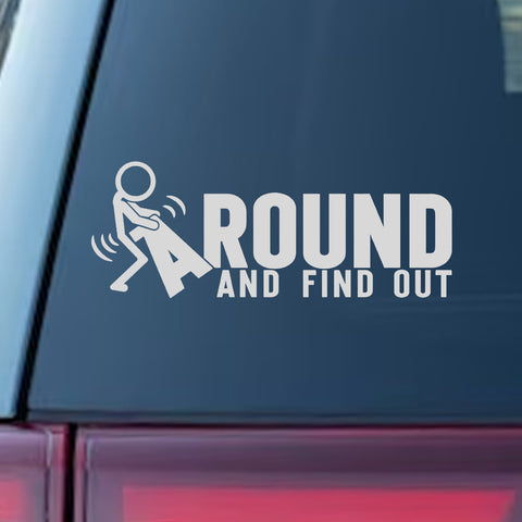Xotic Tech FAFO Funny JDM F*ck Around and Find Out Sticker Decal Vinyl Graphic for Cars Bumper Window Trucks Vans Walls Laptop 3" x 7"
