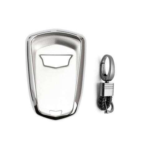 TPU Key Fob Cover w/Keychain For Cadillac ATS CT6 XT5 CTS XTS Escalade #HYQ2AB