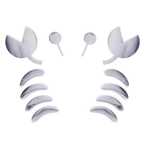 1pc x 3D Silver Chrome Devil Demon Sticker Decal Auto Car Emblem Decal Decoration