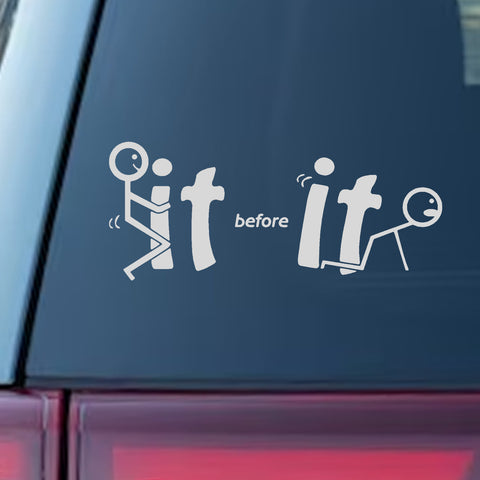 Xotic Tech Fu-ck It Before It Funny JDM Sticker Decal Vinyl Graphic for Cars Bumper Window Trucks Vans Walls Laptop " x 7"