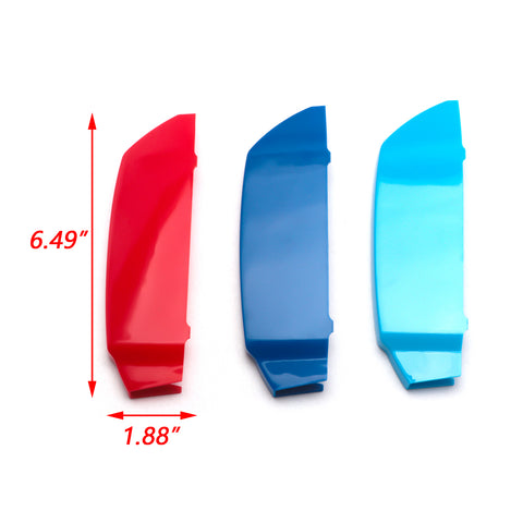 3pcs Tri Color Kidney Grille Clip Insert Cover For BMW 5 Series(G30/G31) 2021-up