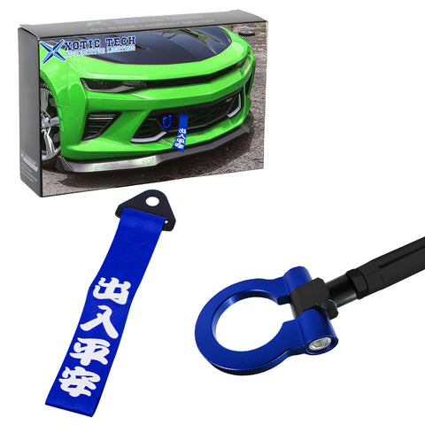 2Pcs Sporty Style Front Bumper Tow Strap+Tow Hook For Chevrolet Camaro 2016-2023