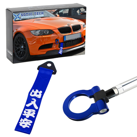 Set Racing Front Bumper Tow Strap+Tow Hook For BMW E82 E88 E36 E90 E91 2008-2012