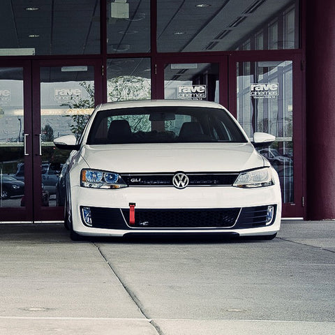 Blue / Black / Red JDM Style Tow Hole Adapter with Towing Strap for Volkswagen Jetta MK6 2011-2018