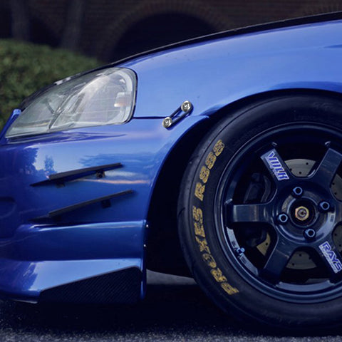 JDMPASSWORD Hood Vent Spacer Riser Kit For Honda Civic EK EF 88-00 Acura Integra