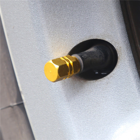 Set JDM Sport Style Tow Hook Ring Decoration+Tire Valve Stem Caps Universal Fit