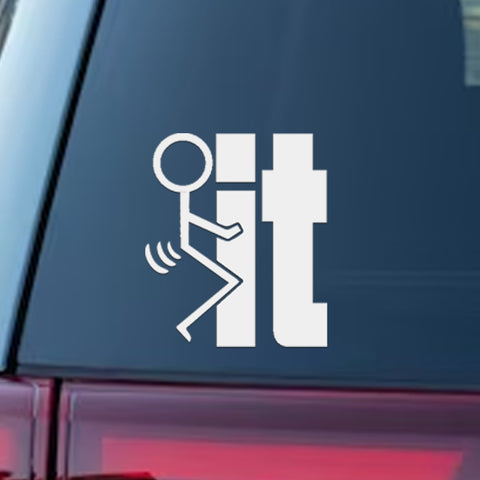 Xotic Tech F*ck-It Funny JDM Sticker Decal Vinyl Graphic for Cars Bumper Window Trucks Vans Walls Laptop 4" x 5"