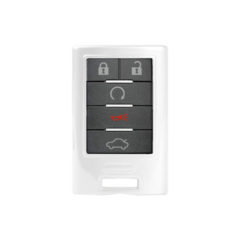 Xotic Tech Glossy ABS Key Fob Shell Cover, Compatible with Cadillac ATS CTS XTS DTS SRX Escalade Chevrolet C7 Corvette 4 5 6 Buttons Smart Keyless Entry Key OUC6000066 5923887 22756465