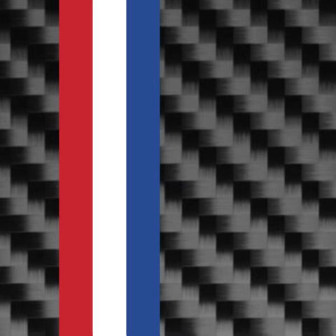 Carbon Fiber w/Tri Color Air Vent Screen Passenger Trim for Ford Mustang 15-2022