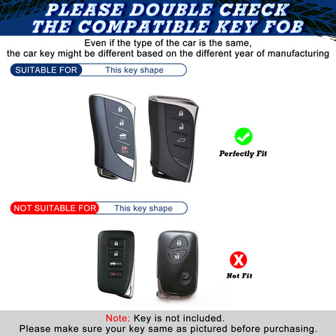 Key Fob Cover with Keychain Soft TPU Full Protection Key Case Shell, Compatible with Lexus ES350 ES300h LC500 LC 500h LS500 LS500h UX250h GX460 UX200