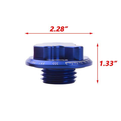 Car Fuel Oil Tank Cap+Hood Vent Spacer Risers For Honda Civic CRX Acura Integra