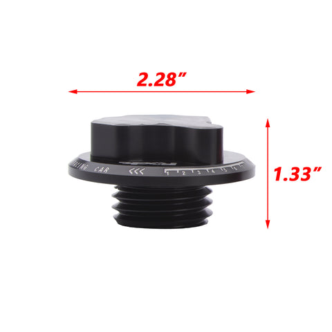 Car Fuel Oil Tank Cap+Hood Vent Spacer Risers For Honda Civic CRX Acura Integra