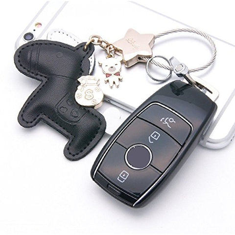 Blue \ Black \ Gold \ Red \ Silver \ Rose Gold Chrome Finish TPU Key Fob Protective Cover Case For Mercedes-Benz 2017 2018 E-Class Sedan E300 E400 E43 AMG etc