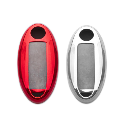 Black Soft TPU + Hard ABS Remote Smart Key Fob Shell Cover For Nissan 3 4 5 Buttons