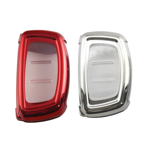 Full Cover Sport Black \ Silver \ Blue \ Red \ Gold \ Rose Gold TPU Key Fob Case For Hyundai Accent Santa Fe Elantra Tucson