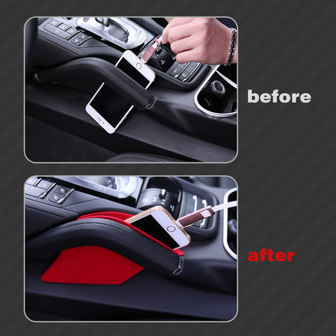 2x Red Gear Box Middle Armrest Storage Organizers For Porsche Cayenne 2011-2018