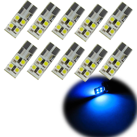 10X T10 White\ Blue LED Bulbs for Car Backup Reverse Parking Light 912 920 921 926 T15